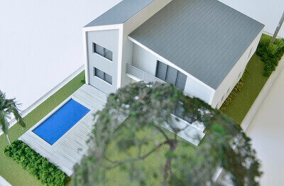 Scale Model House Rear